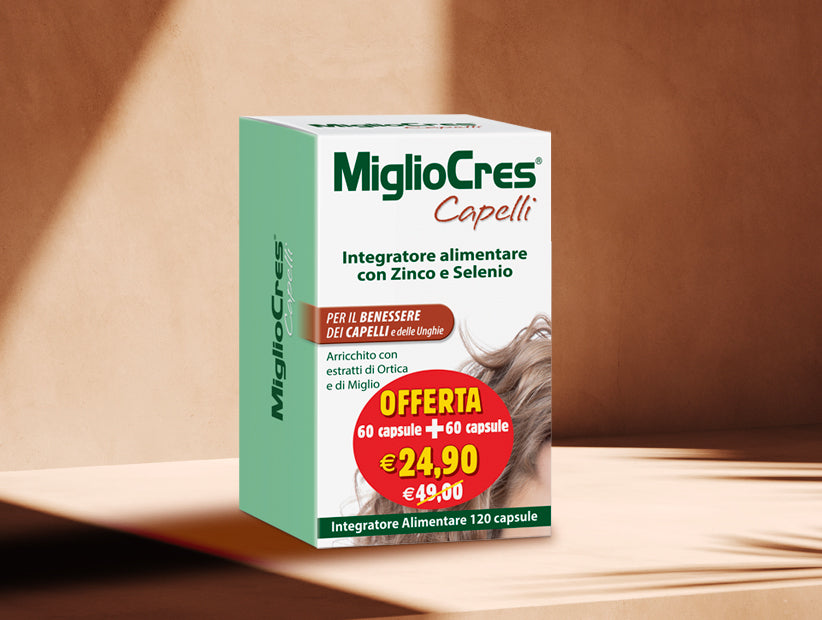 MiglioCres capsule 60+60 (a 24,90 euro anzichè 49,00 euro)